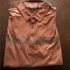 Travis Mathew Men's Rust Polo Shirt